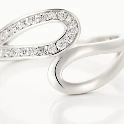 Bague Kali Argent Blanc Oxyde De Zirconium-Histoire d'Or Clearance