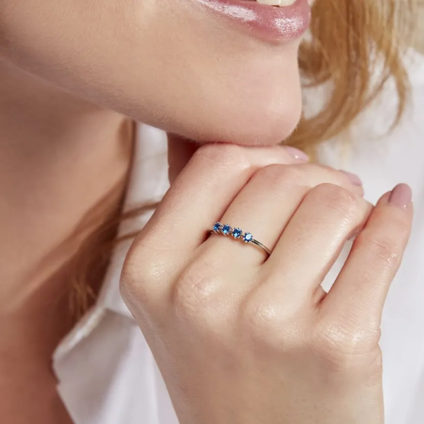 Bague Karrie Argent Blanc Oxyde De Zirconium-Histoire d'Or