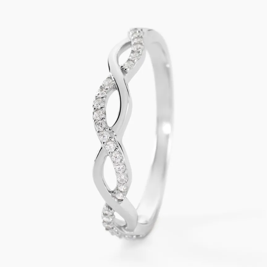 Bague Kassandra Argent Blanc Oxyde De Zirconium-Histoire d'Or Hot