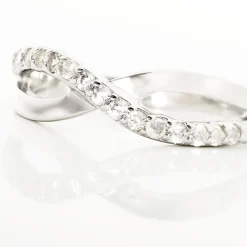 Bague Kassandre Argent Blanc Oxyde De Zirconium-Histoire d'Or New