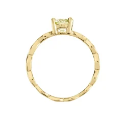 Histoire d'Or Bague Kurt Plaqué Or Jaune Oxyde De Zirconium