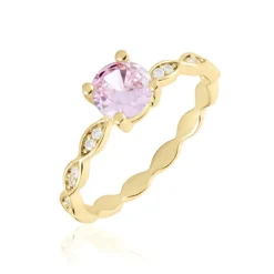 Bague Kurt Plaqué Or Jaune Oxyde De Zirconium-Histoire d'Or Sale