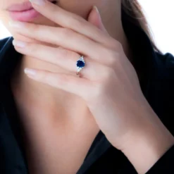 Bague Lea Or Jaune Saphir Et Diamant-Histoire d'Or Outlet