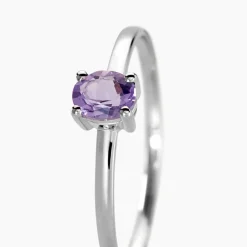 Bague Lily Or Blanc Amethyste-Histoire d'Or Clearance