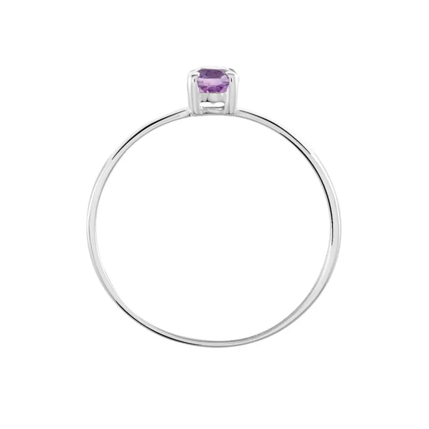 Bague Lily Or Blanc Amethyste-Histoire d'Or Clearance