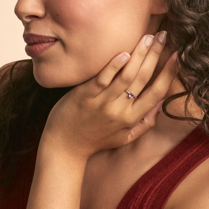 Bague Lily Or Blanc Amethyste-Histoire d'Or Clearance