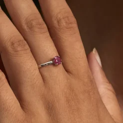 Bague Lily Or Blanc Rubis-Histoire d'Or Sale