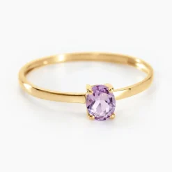 Bague Lily Or Jaune Amethyste-Histoire d'Or Online
