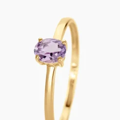 Bague Lily Or Jaune Amethyste-Histoire d'Or Online