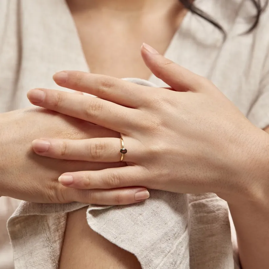 Histoire d'Or Bague Lily Or Jaune Quartz