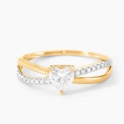 Bague Lonan Or Jaune Oxyde De Zirconium-Histoire d'Or