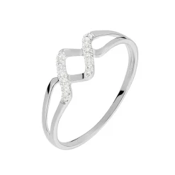 Bague Loula Or Blanc Diamant-Histoire d'Or Hot