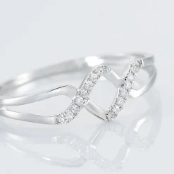 Bague Loula Or Blanc Diamant-Histoire d'Or Hot