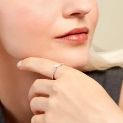 Bague Lua Argent Blanc Perle De Culture Oxyde De Zirconium-Histoire d'Or Clearance