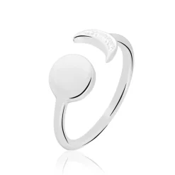 Bague Lyana Argent Blanc Oxyde De Zirconium-Histoire d'Or Clearance