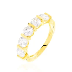 Bague Lyana Or Jaune Oxyde De Zirconium-Histoire d'Or Online