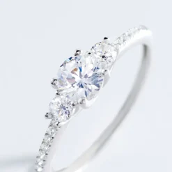 Bague Mallory Argent Blanc Oxyde De Zirconium-Histoire d'Or Sale