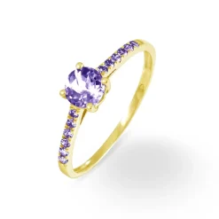 Histoire d'Or Bague Manon Or Jaune Amethyste
