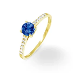 Bague Manon Or Jaune Saphir Et Diamant-Histoire d'Or Discount