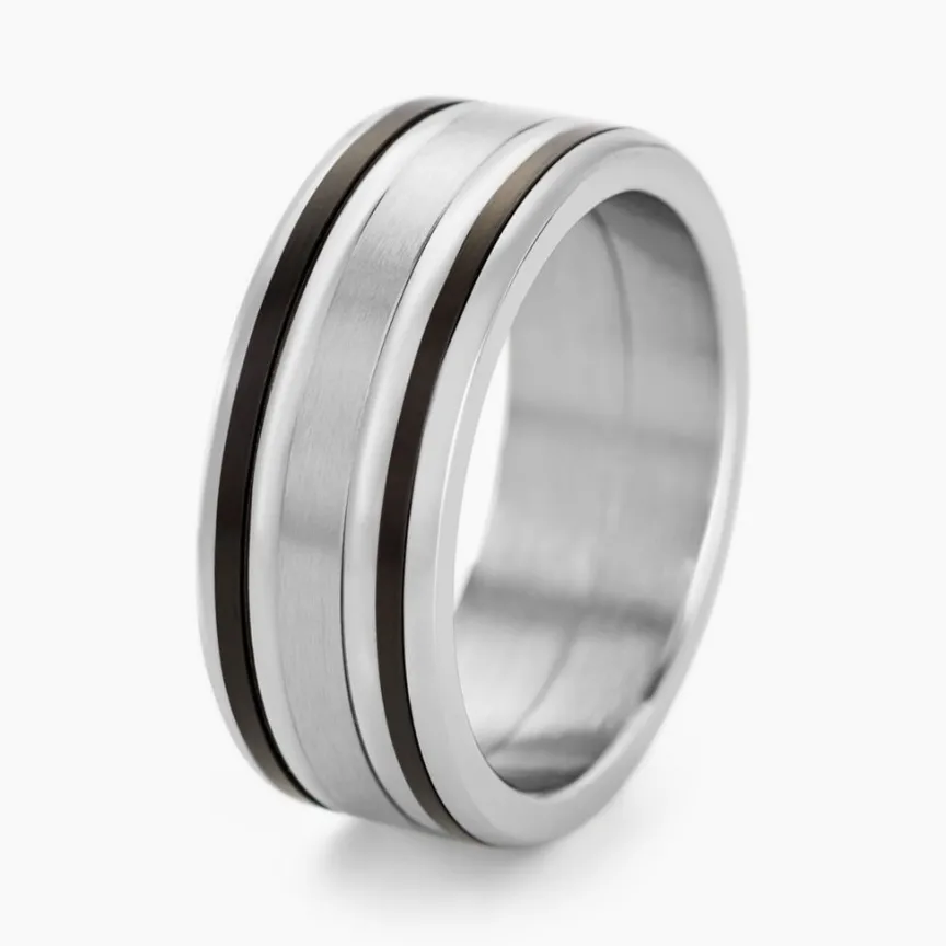 Bague Margalith Acier Blanc-JOURDAN Clearance