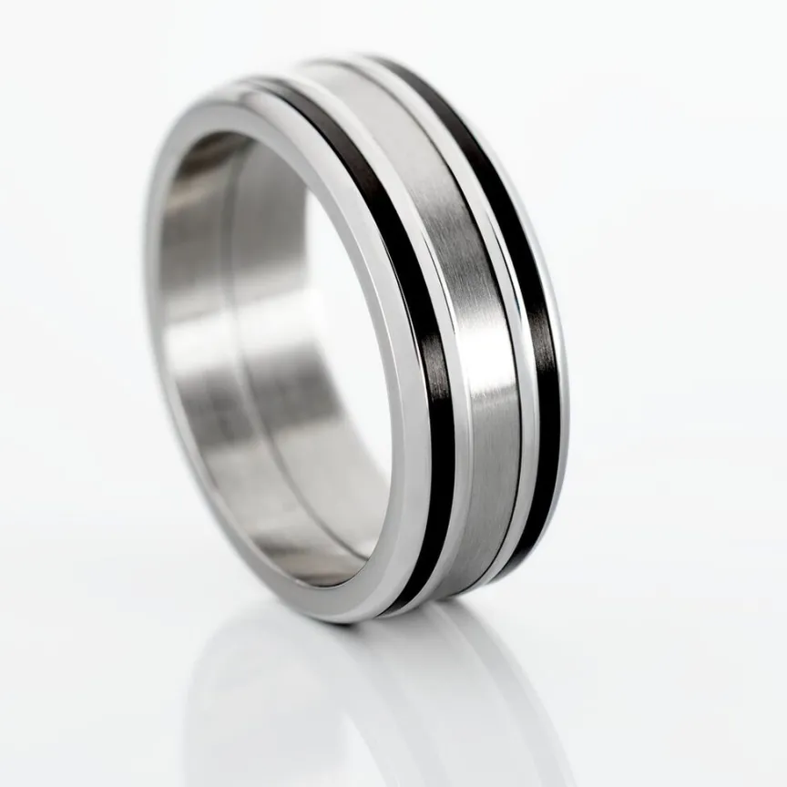 Bague Margalith Acier Blanc-JOURDAN Clearance