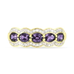 Bague Margaux Or Jaune Amethyste Et Diamant-Histoire d'Or New