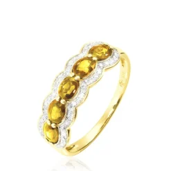Bague Margaux Or Jaune Citrine Et Diamant-Histoire d'Or Sale