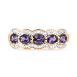 Bague Margaux Or Rose Amethyste Et Diamant-Histoire d'Or Best