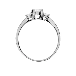 Bague Marie-angelina Argent Blanc Oxyde De Zirconium-Histoire d'Or Clearance