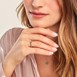 Histoire d'Or Bague Marjeta Or Jaune Emeraude Diamant