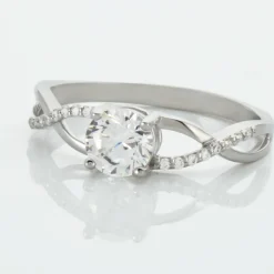 Bague Maryna Argent Blanc Oxyde De Zirconium-Histoire d'Or Discount