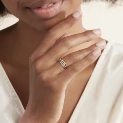 Bague Mauna Or Jaune Oxyde De Zirconium-Histoire d'Or Sale