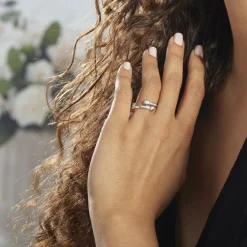 Bague Mechte Argent Oxydes De Zirconium-Histoire d'Or Best