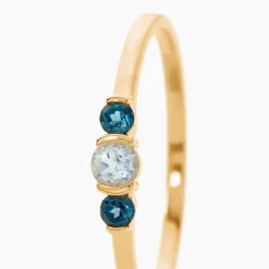 Bague Mediha Or Jaune Topaze-Histoire d'Or Sale