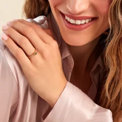 Bague Mireilla Plaqué Or Doré Oxyde De Zirconium-Histoire d'Or Discount