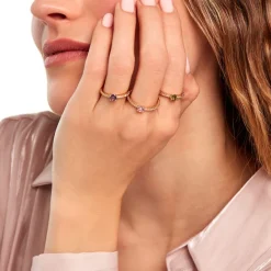 Histoire d'Or Bague Mireilla Plaqué Or Doré Oxyde De Zirconium