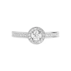 Bague Mélissande Argent Blanc Oxyde De Zirconium-Histoire d'Or New