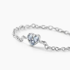 Histoire d'Or Bague Myhalf Argent Blanc Oxyde De Zirconium