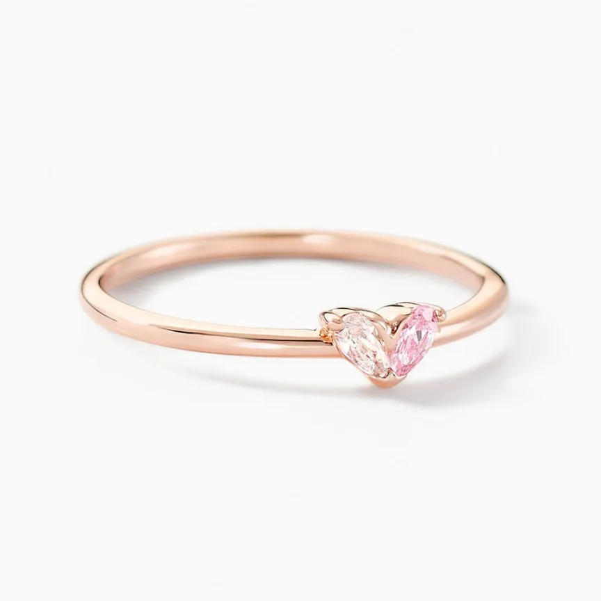 Bague Myhalf Argent Rose Oxyde De Zirconium-Histoire d'Or Best