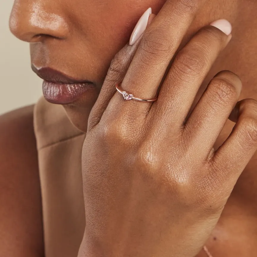 Bague Myhalf Argent Rose Oxyde De Zirconium-Histoire d'Or Best