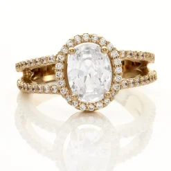 Bague Myriama Plaqué Or Jaune Oxyde De Zirconium-Histoire d'Or New