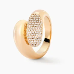 Bague Nelsie Plaqué Or Doré Oxyde De Zirconium-Histoire d'Or Online