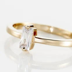 Bague Nila Plaqué Or Jaune Oxyde De Zirconium-Histoire d'Or Discount