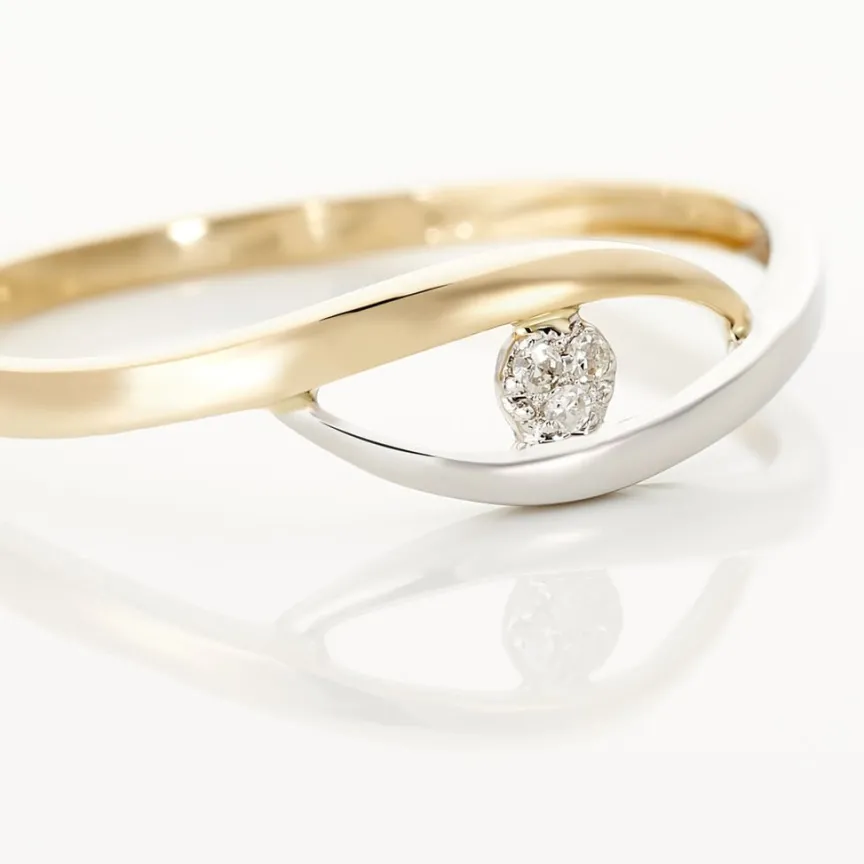 Bague Nohane Or Bicolore Diamant-Histoire d'Or New