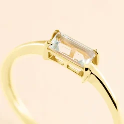 Histoire d'Or Bague Nottingham Or Jaune Topaze