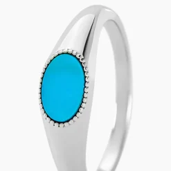 Histoire d'Or Bague Ocean Argent Blanc Turquoise