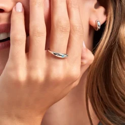 Histoire d'Or Bague Ocean Argent Blanc Oxyde De Zirconium