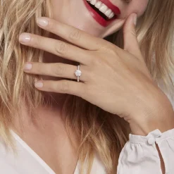 Bague Or Blanc  Chouchana Diamant Synthetique-Histoire d'Or Clearance