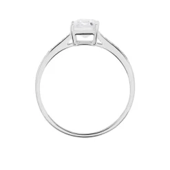 Bague Or Blanc Gesacus Oxyde De Zirconium-Histoire d'Or New