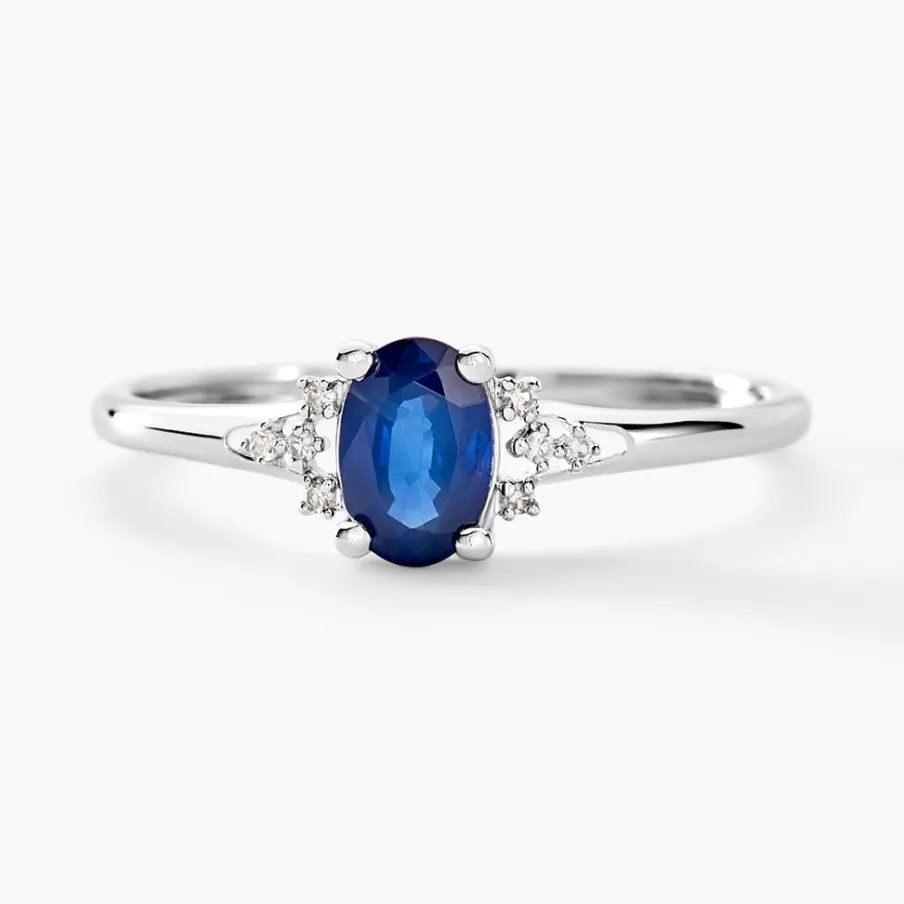 Histoire d'Or Bague Or Blanc Marie Saphir Diamants